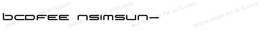BCDFEE NSimSun字体转换